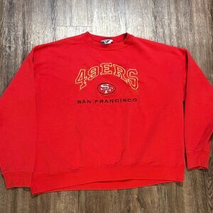 Vintage Lee sport men’s 2XL crewneck sweater stitched logo San Francisco 49ers